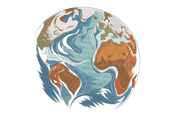 Abstract Earth Globe