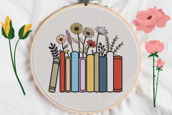 Books Flower