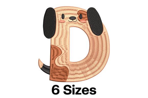 Fun Dog Alphabet Letter D