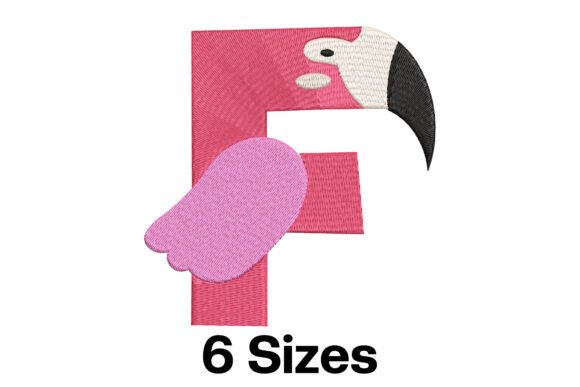 Fun Flamingo Alphabet Letter F