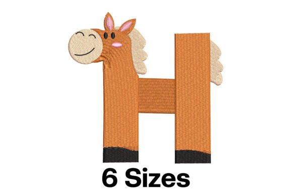 Fun Horse Alphabet Letter H