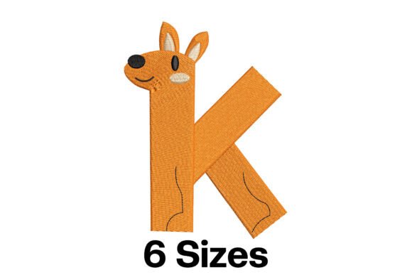 Fun Kangaroo Alphabet Letter K