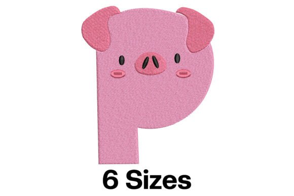 Fun Pig Alphabet Letter P