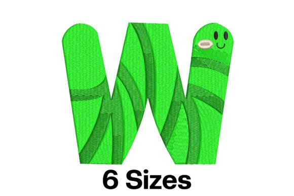 Fun Worm Alphabet Letter W