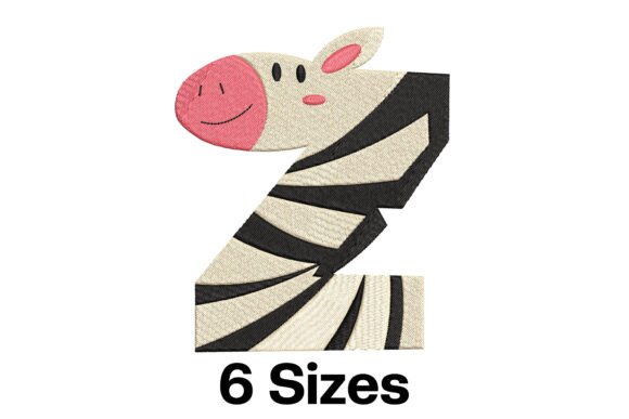 Fun Zebra Alphabet Letter Z